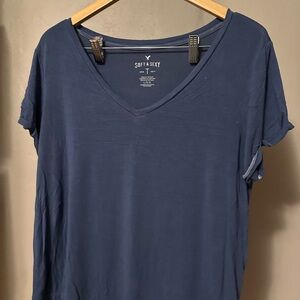 American Eagle Outfitters Soft & Sexy Navy Tee